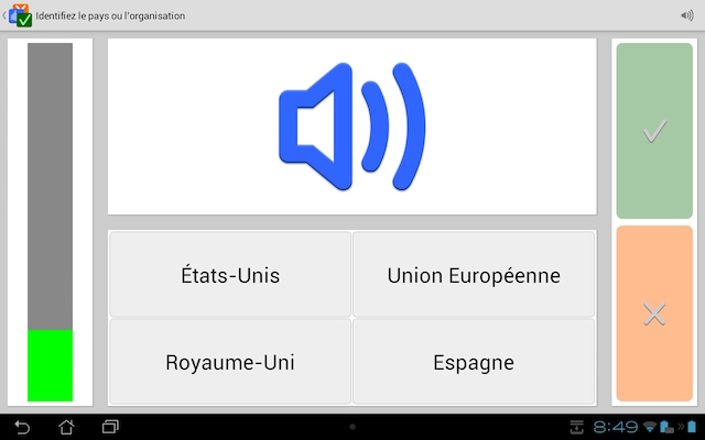 Tablette avec images et sons