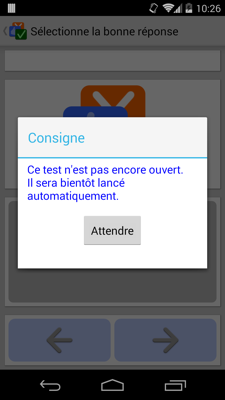 Test en attente