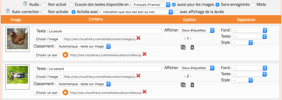 Autre mode d'usage des sons