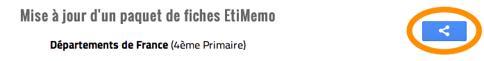 Bouton de partage