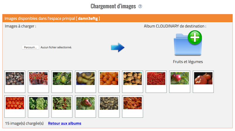 Chargement d'images