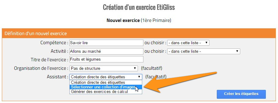 Création d'un nouveau plateau 