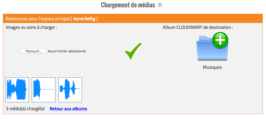 Chargement d'images